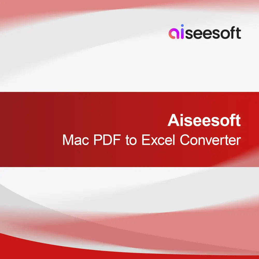 Aiseesoft Mac PDF v Excel pretvornik