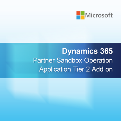 Dynamics 365 Partner Sandbox Operation Application Tier 2 Tilføjelse
