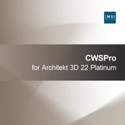 CWSPro til Architekt 3D 22 Platinum